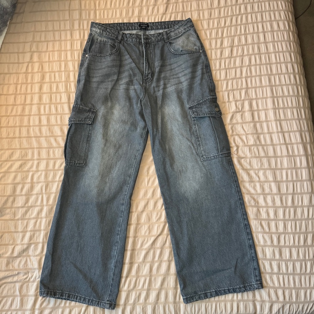 Boohoo Women’s Wide Leg Cargo Pants